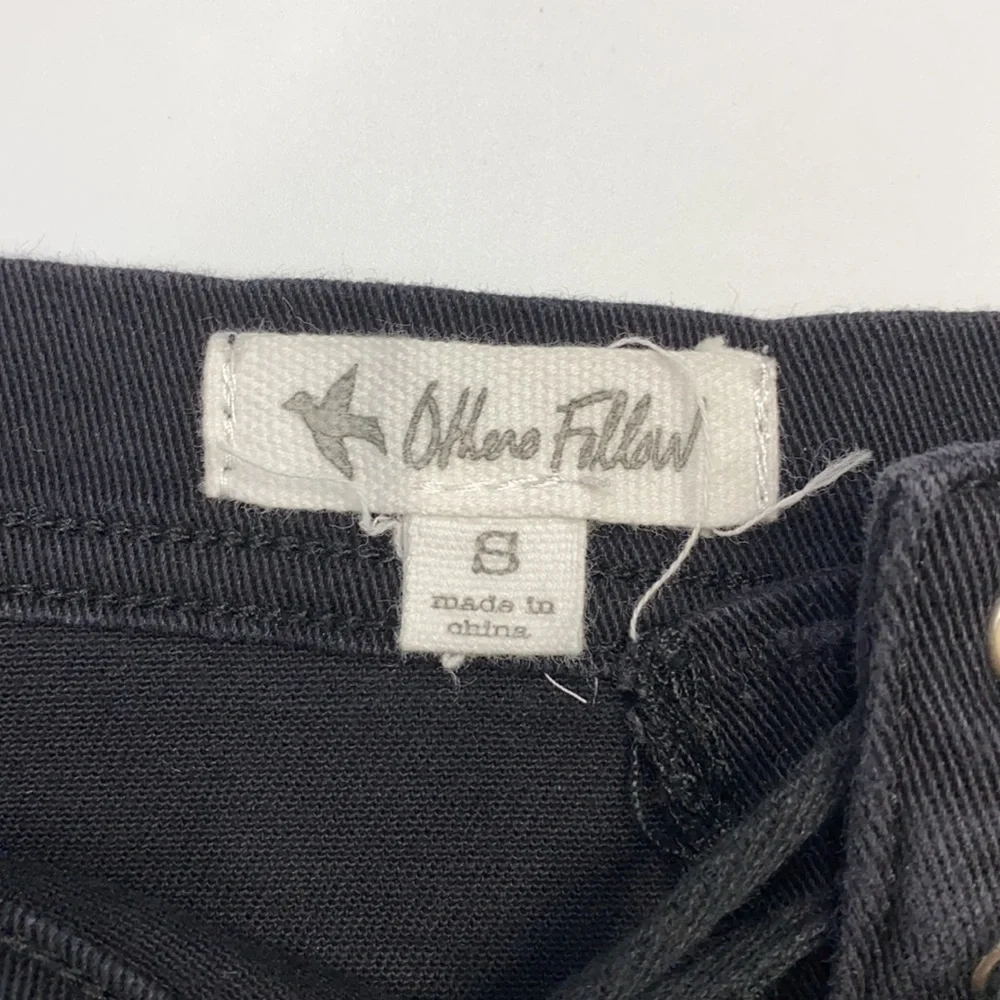Others Follow Black Lace Up Mini Skirt Size Small